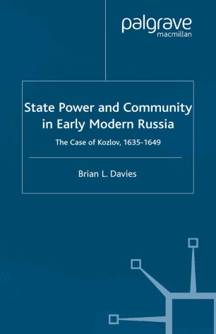 State Power and Community in Early Modern Russia | SpringerLink