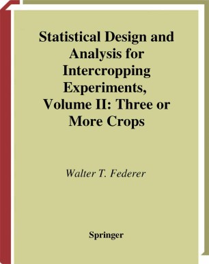 Statistical Design And Analysis For Intercropping