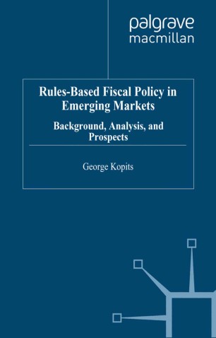 Rules Based Fiscal Policy In Emerging Markets Springerlink