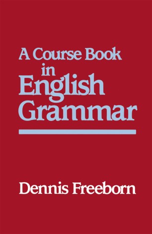 A Course Book In English Grammar Springerlink