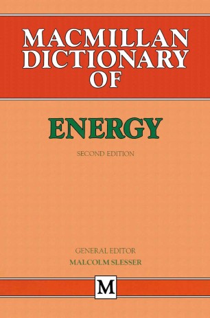 Macmillan Dictionary Of Energy Springerlink