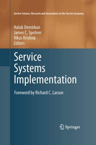 Service Systems Implementation Springerlink