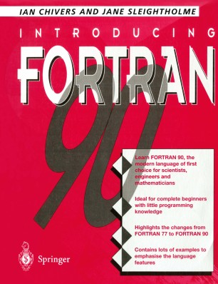 Introduction to FORTRAN 90 2nd Edition