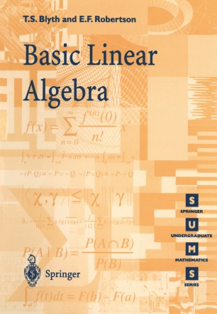 Basic Linear Algebra | SpringerLink