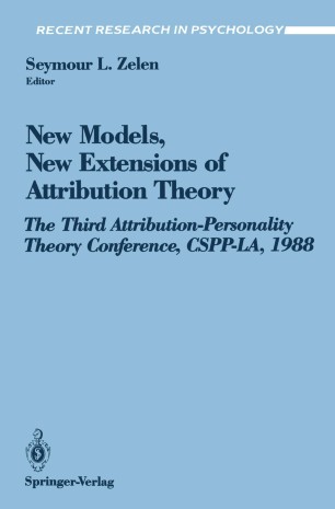 New Models New Extensions Of Attribution Theory