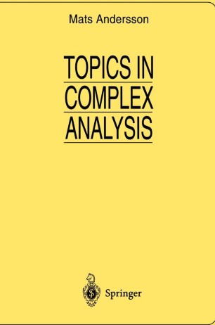 Topics in Complex Analysis | SpringerLink