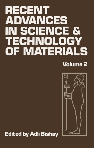Recent Advances In Science And Technology Of Materials