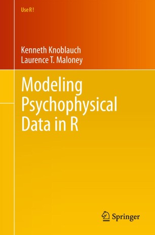Modeling Psychophysical Data In R Springerlink