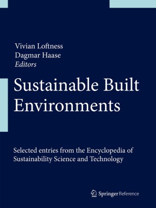 Sustainable Built Environments Springerlink