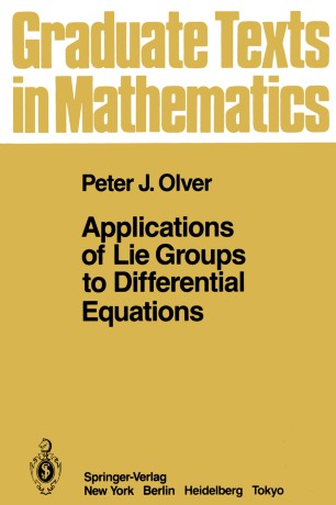 Applications Of Lie Groups To Differential Equations - 