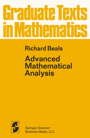 Advanced Mathematical Analysis  SpringerLink