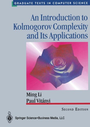 An Introduction To Kolmogorov Complexity And Its Applications Texts In
Computer Science