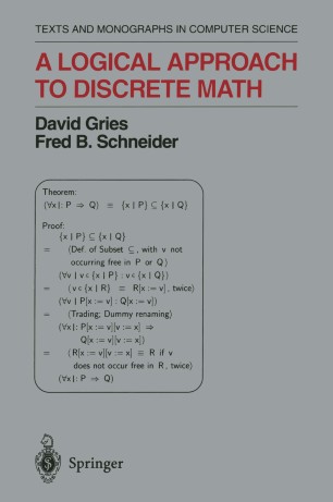 A Logical Approach To Discrete Math Springerlink