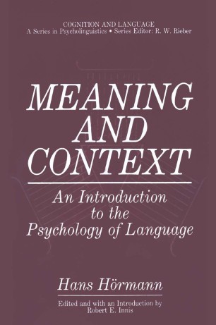 Meaning And Context Springerlink