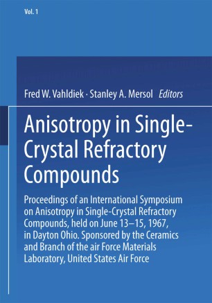 Anisotropy In Single Crystal Refractory Compounds
