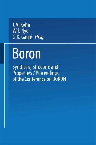 Boron Synthesis Structure And Properties Springerlink