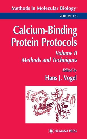 Calcium Binding Protein Protocols Volume 2 Methods And