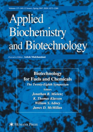 applied biochemistry biotechnology 2007