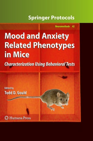 Mood And Anxiety Related Phenotypes In Mice Springerlink