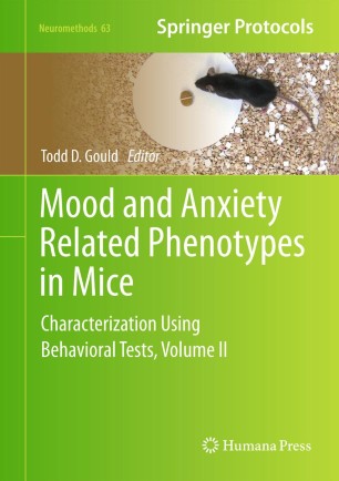 Mood And Anxiety Related Phenotypes In Mice Springerlink