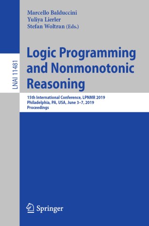 Logic Programming and Nonmonotonic Reasoning | SpringerLink