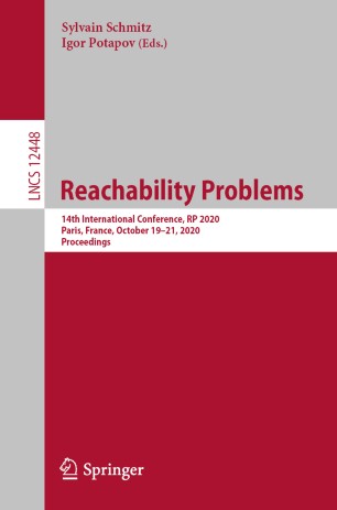 Reachability Problems: 14th International Conference, RP 2020, Paris ...