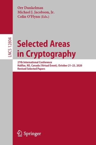 Selected Areas In Cryptography Springerlink