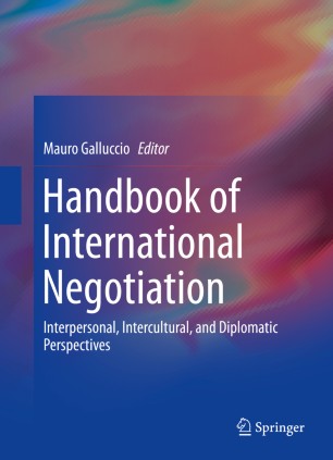 Handbook Of International Negotiation Springerlink