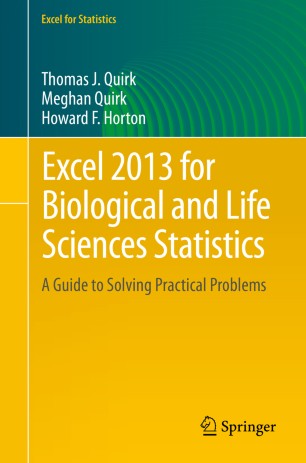 Excel 2013 For Biological And Life Sciences Statistics