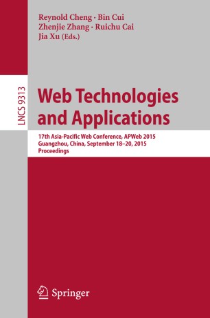 Web Technologies And Applications Springerlink - 