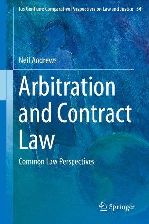 Arbitration And Contract Law Springerlink