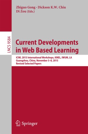 Current Developments In Web Based Learning Springerlink