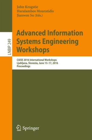 Advanced Information Systems Engineering Workshops | SpringerLink