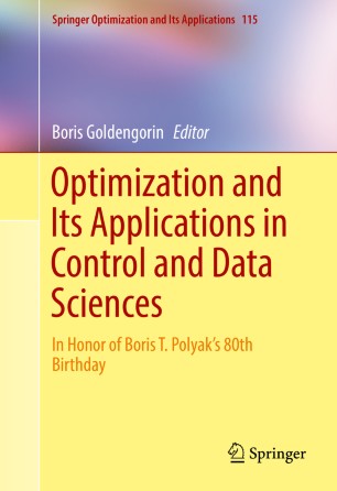 Optimization And Its Applications In Control And Data