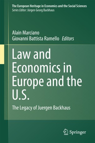 Law And Economics In Europe And The U S Springerlink