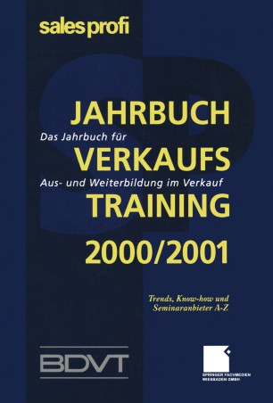 Jahrbuch Verkaufstraining 2000/2001 | SpringerLink