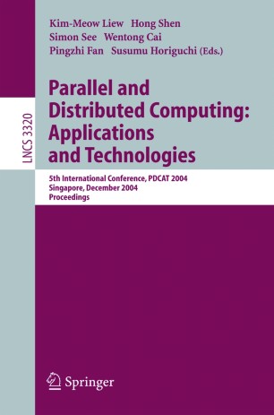 Parallel And Distributed Computing Applications And Technologies Springerlink