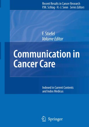 Communication In Cancer Care | SpringerLink