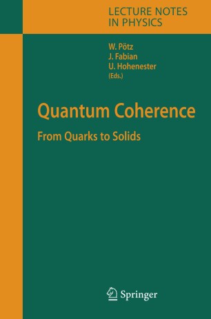 Quantum Coherence | SpringerLink