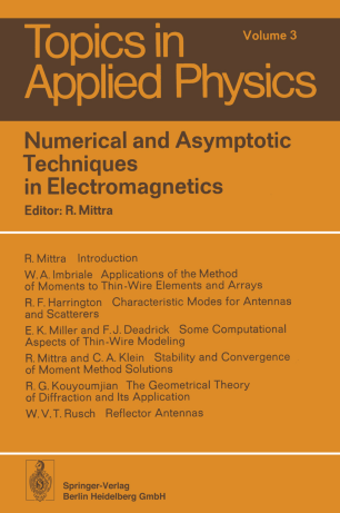 Numerical And Asymptotic Techniques In Electromagnetics Springerlink