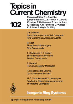 Inorganic Ring Systems Springerlink