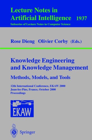 Knowledge Engineering And Knowledge Management Methods