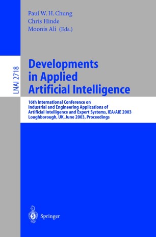 Developments In Applied Artificial Intelligence Springerlink
