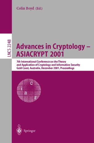 Advances in Cryptology - ASIACRYPT 2001