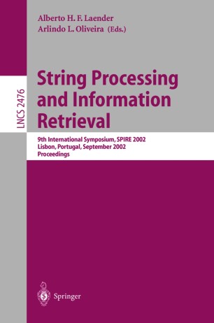 String Processing And Information Retrieval Springerlink