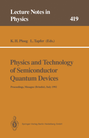 Physics and Technology of Semiconductor Quantum Devices | SpringerLink