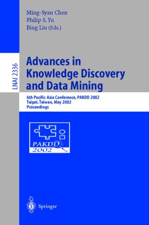 Advances In Knowledge Discovery And Data Mining Springerlink