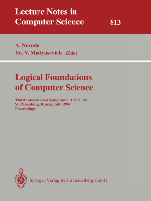 Logical Foundations Of Computer Science Springerlink