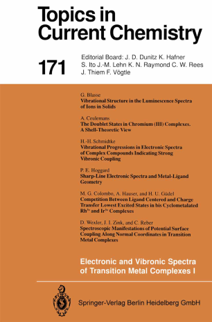 Electronic And Vibronic Spectra Of Transition Metal Complexes I Springerlink
