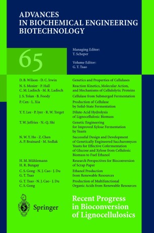 Recent Progress In Bioconversion Of Lignocellulosics Springerlink